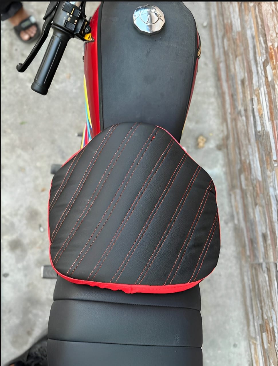 Double Stitch Water Proof Bike Seat CushionMotor Bike Long Route Cushion Long Travel Seat Comfortable (Molty Foam 1inch)