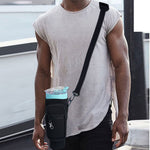 Water Bottle Carrier Bag with Phone Pocket for Stanley Quencher Cup with Handle Water Bottle Holder Pouch - For 1200 ML Bottle