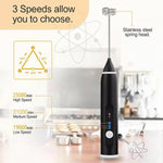 2 In 1 Electric Coffee Beater- USB Electric Rechargeable Kitchen Tool For Versatile Mixing