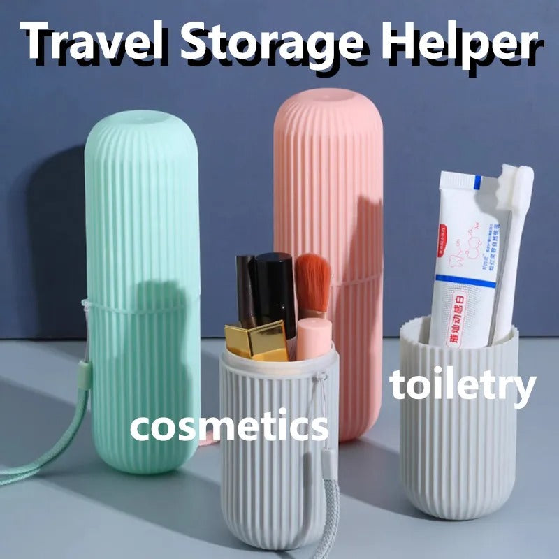 Portable Toothbrush Holder Case Toothpaste Storage Cup Household Travel