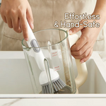 Kitchen Cleaning Adjustable Handle Brush With Soap Dispenser For Dishes Pans & Pots