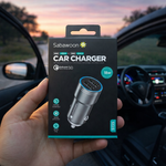 18W Fast Charging Car Adapter – Dual USB Portable Car Charger