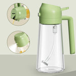 2-In-1 Oil Sprayer Bottle For Kitchen - Cooking Oil Dispensing And Food Preparation Routine