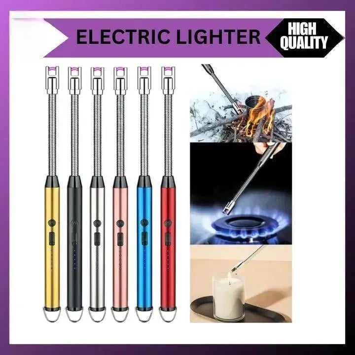 Rechargeable Kitchen Lighter - Ignition Tool Designed For Flame Generation - Type C, Metal Body