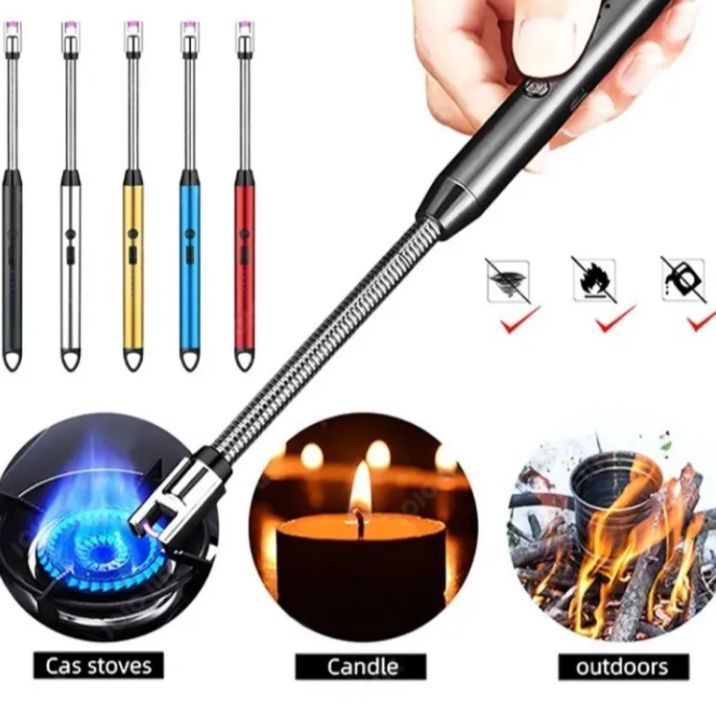 Rechargeable Kitchen Lighter - Ignition Tool Designed For Flame Generation - Type C, Metal Body